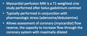 myocardial perfusion MRI