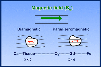 Magnetic susceptibility, diamagnetism, paramagnetism, ferromagnetism, superparamagnetism