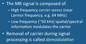 MR signal