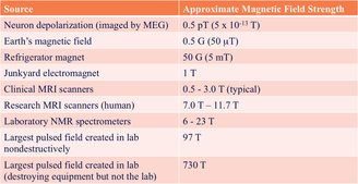 MRI, magnetic field strengths, B0